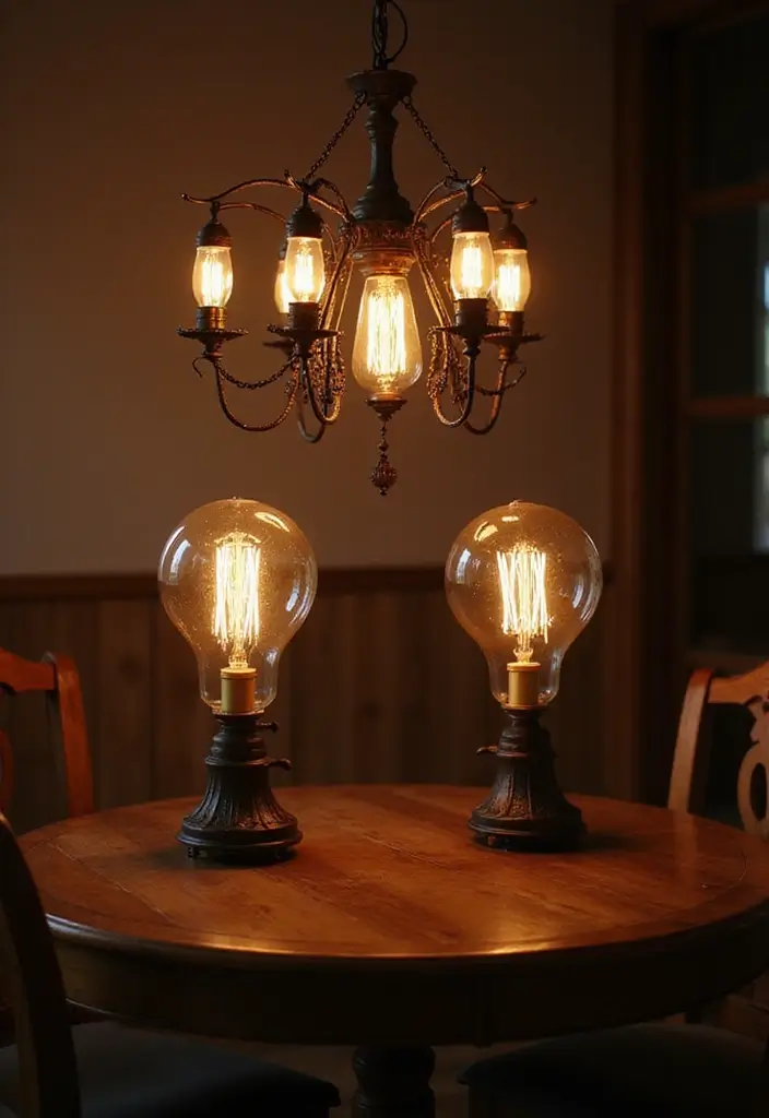 25 Vintage Aesthetic Room Ideas You’ll Want to Copy - 11. Vintage Lighting Fixtures