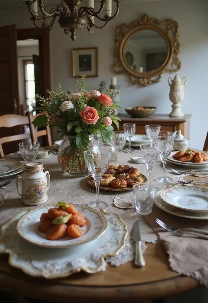 25 Vintage Aesthetic Room Ideas You’ll Want to Copy - 13. Vintage Dining Experience