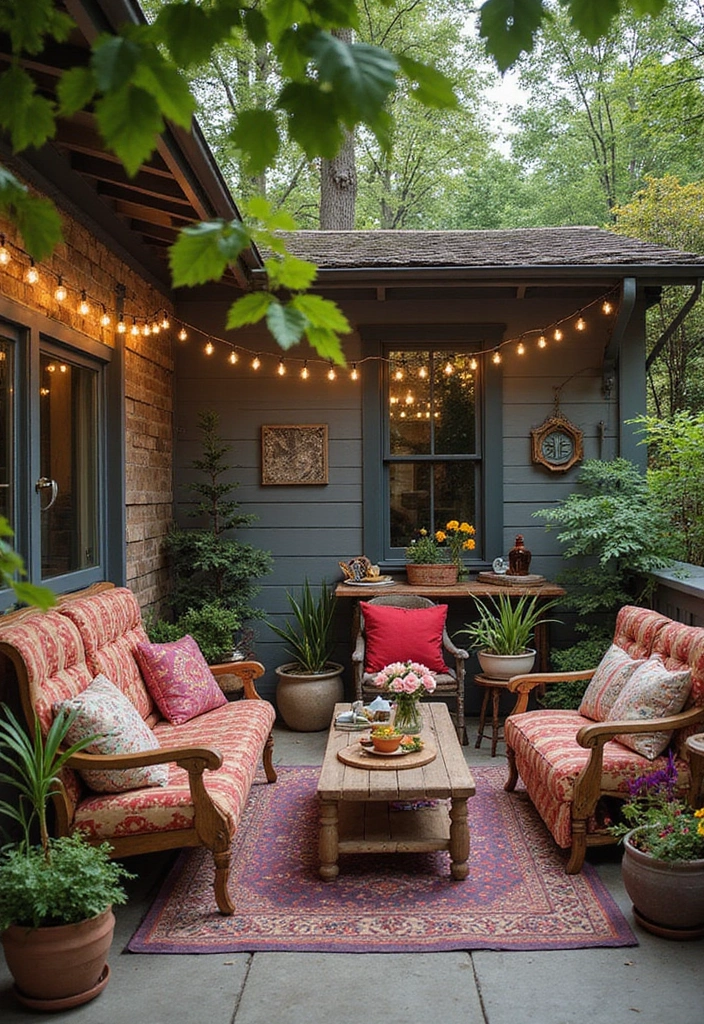 25 Vintage Aesthetic Room Ideas You’ll Want to Copy - 17. Vintage Inspired Outdoor Space