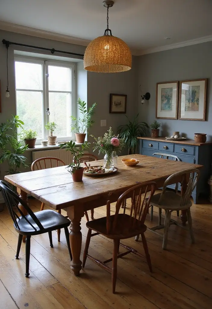 25 Vintage Aesthetic Room Ideas You’ll Want to Copy - 23. Vintage Family Gathering Spot