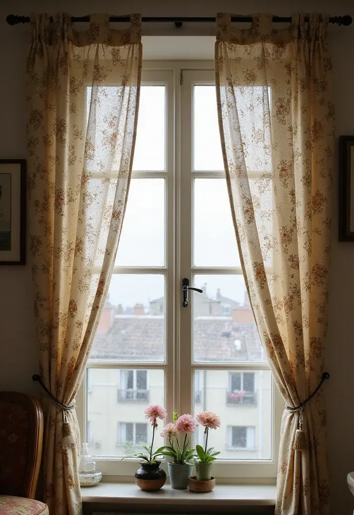25 Vintage Apartment Decor Ideas to Maximize Small Spaces 12 25 Vintage Apartment Decor Ideas to Maximize Small Spaces - 12. Vintage Window Treatments