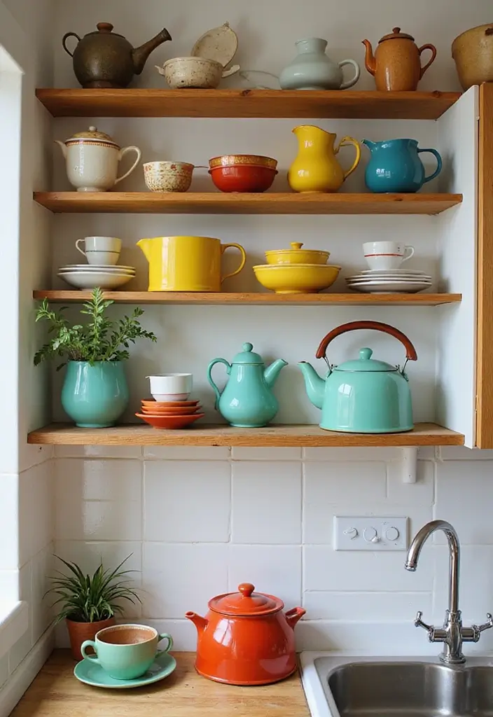 25 Vintage Apartment Decor Ideas to Maximize Small Spaces 13 25 Vintage Apartment Decor Ideas to Maximize Small Spaces - 13. Retro Kitchenware