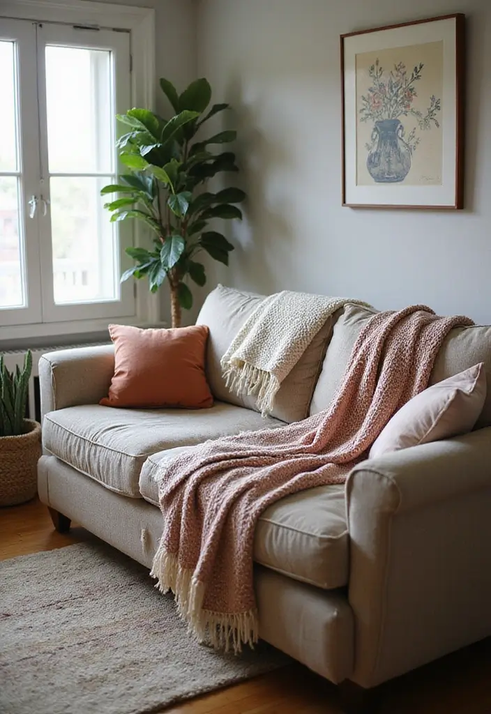 25 Vintage Apartment Decor Ideas to Maximize Small Spaces 23 25 Vintage Apartment Decor Ideas to Maximize Small Spaces - 23. Vintage Throw Blankets