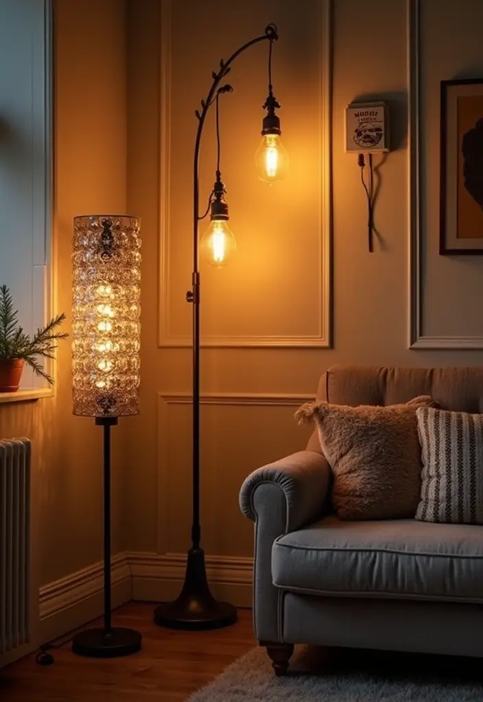 25 Vintage Apartment Decor Ideas to Maximize Small Spaces 3 25 Vintage Apartment Decor Ideas to Maximize Small Spaces - 3. Vintage Lighting Fixtures