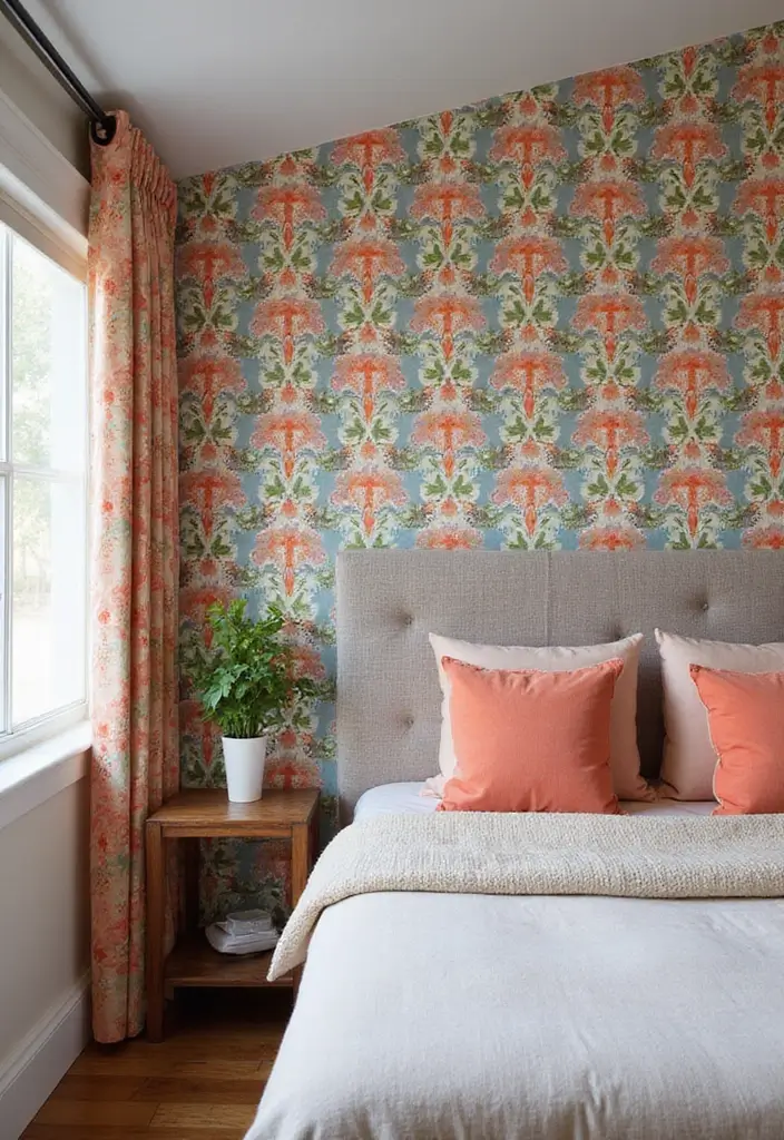 25 Vintage Apartment Decor Ideas to Maximize Small Spaces 6 25 Vintage Apartment Decor Ideas to Maximize Small Spaces - 6. Retro Wallpaper