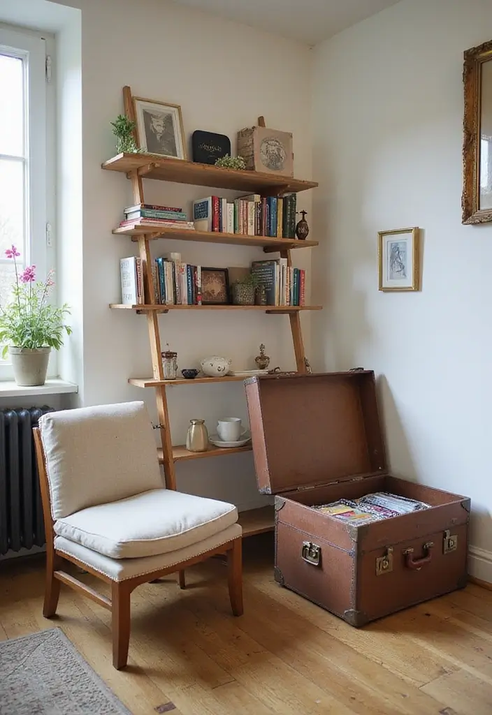 25 Vintage Apartment Decor Ideas to Maximize Small Spaces 8 25 Vintage Apartment Decor Ideas to Maximize Small Spaces - 8. Repurposed Vintage Furniture