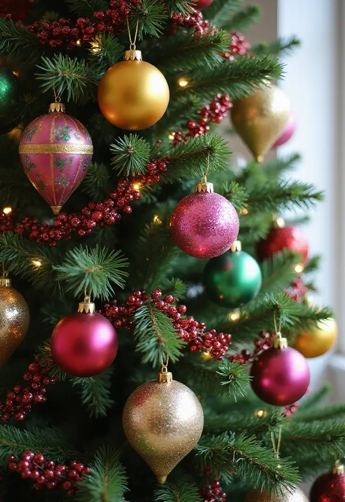 25 Vintage Christmas Tree Ideas That Spark Holiday Magic 1 25 Vintage Christmas Tree Ideas That Spark Holiday Magic - 1. Retro Color Explosion