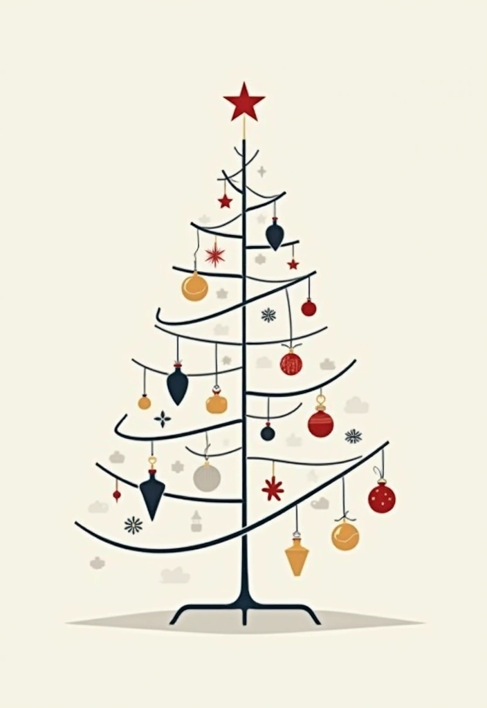 25 Vintage Christmas Tree Ideas That Spark Holiday Magic 2 25 Vintage Christmas Tree Ideas That Spark Holiday Magic - 2. Mid-Century Modern Minimalism