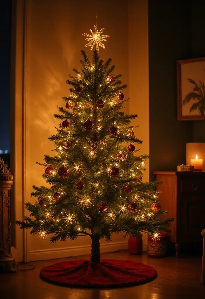 25 Vintage Christmas Tree Ideas That Spark Holiday Magic 20 25 Vintage Christmas Tree Ideas That Spark Holiday Magic - 20. Warm Fairy Lights