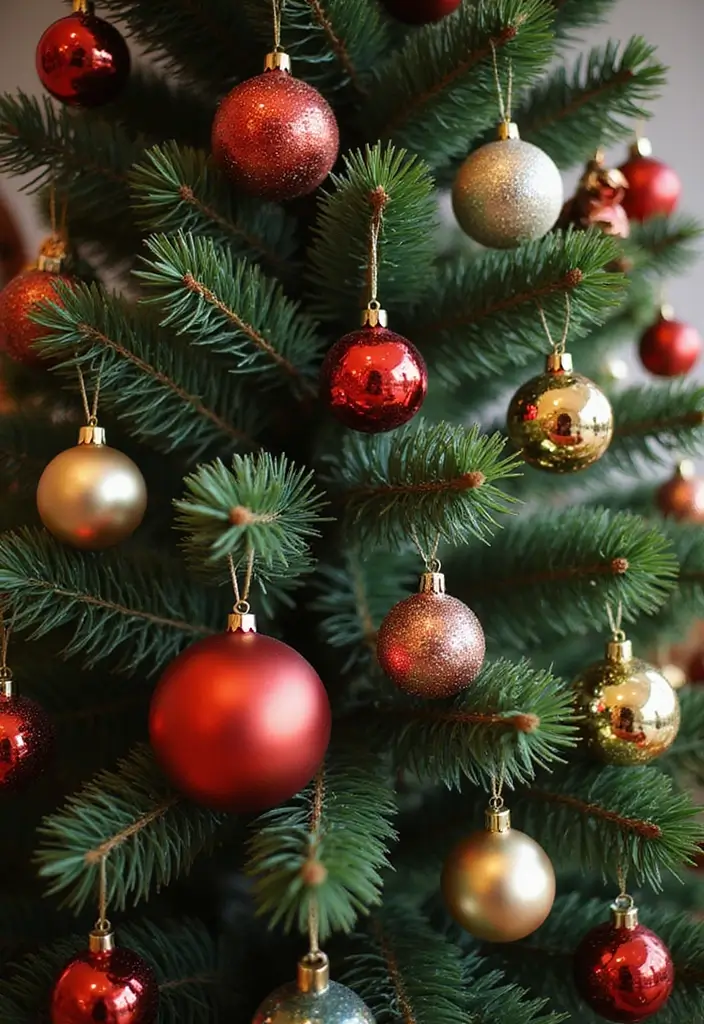 25 Vintage Christmas Tree Ideas That Spark Holiday Magic 21 25 Vintage Christmas Tree Ideas That Spark Holiday Magic - 21. Colorful Baubles