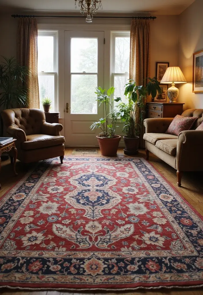 25 Vintage Decoracion Ideas for a Timeless Home 9 25 Vintage Decoracion Ideas for a Timeless Home - 9. Vintage Rugs