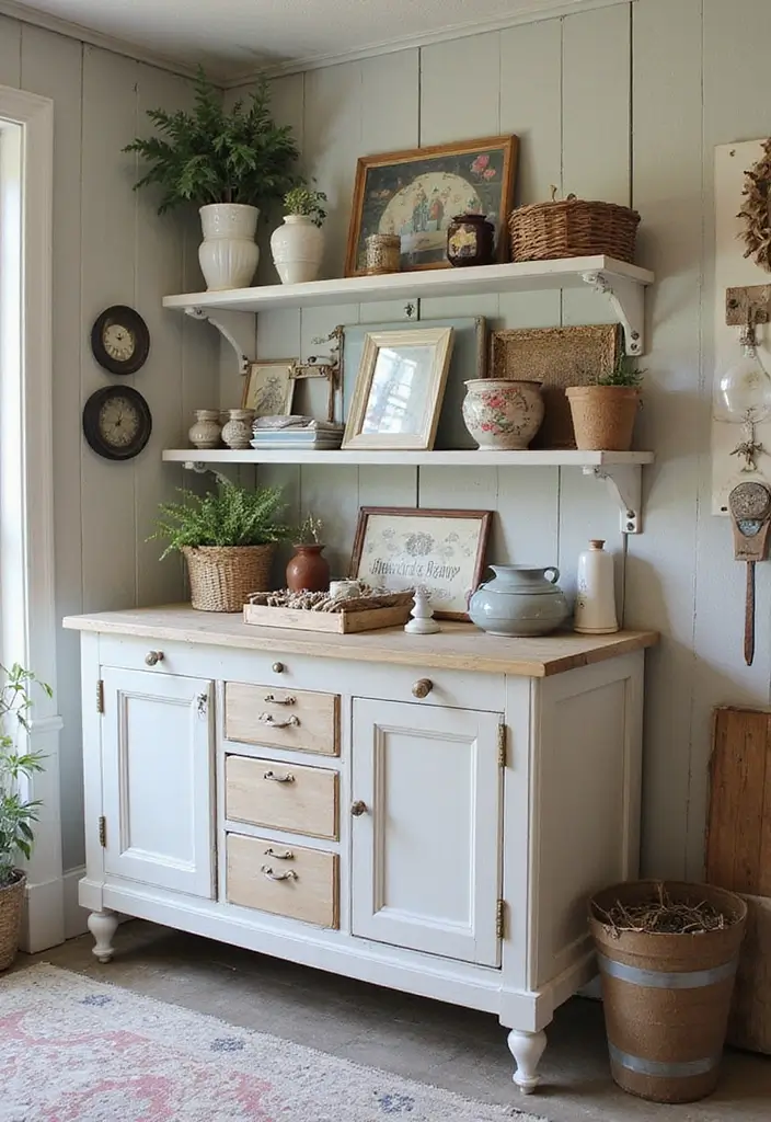 25 Vintage Laundry Room Decor Ideas Full of Charm 10 25 Vintage Laundry Room Decor Ideas Full of Charm - 10. Upcycled Furniture