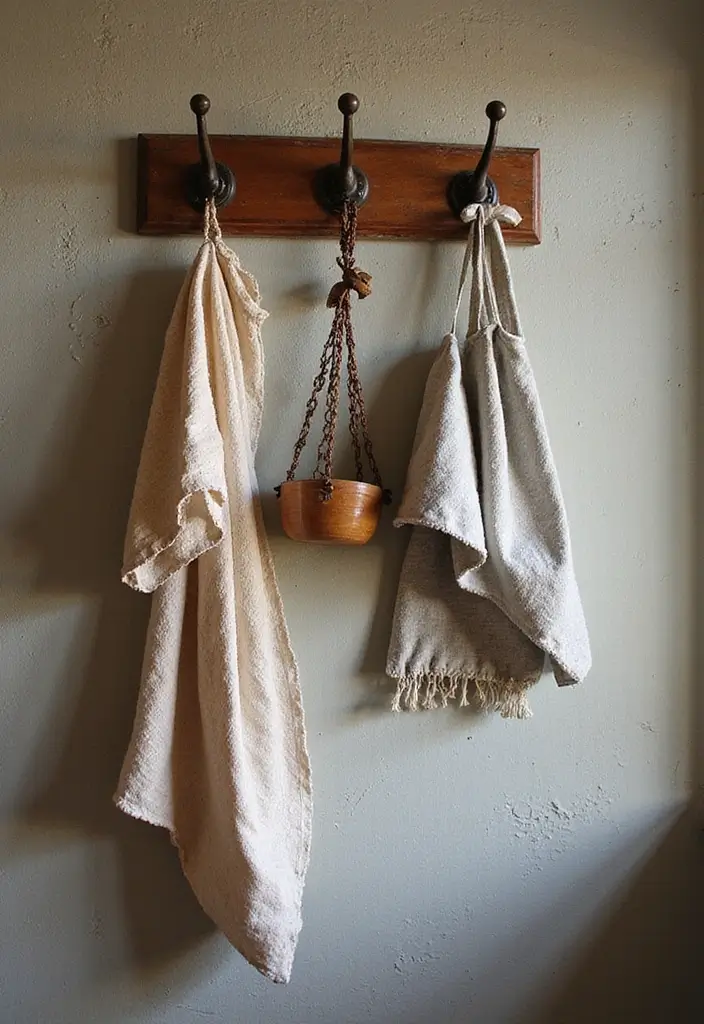 25 Vintage Laundry Room Decor Ideas Full of Charm 14 25 Vintage Laundry Room Decor Ideas Full of Charm - 14. Charming Hooks and Hangers
