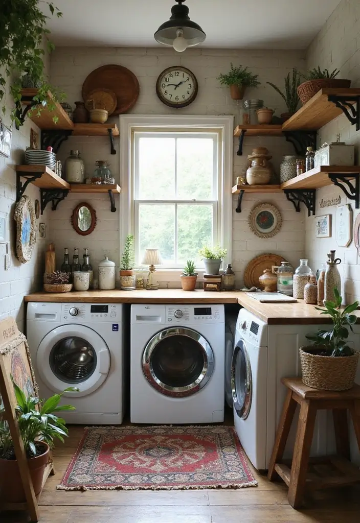 25 Vintage Laundry Room Decor Ideas Full of Charm 23 25 Vintage Laundry Room Decor Ideas Full of Charm - 23. Vintage Accessories Galore