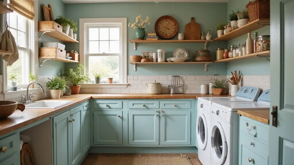 25 Vintage Laundry Room Decor Ideas Full of Charm