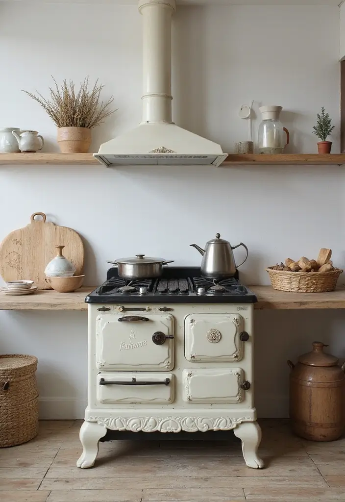 25 Vintage Stoves Ideas That Bring Retro Character Home 11 25 Vintage Stoves Ideas That Bring Retro Character Home - 11. Vintage Stoves with Detailing