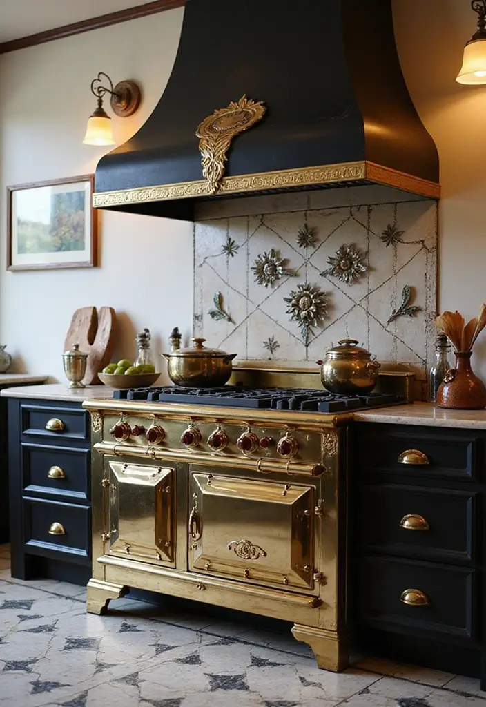 25 Vintage Stoves Ideas That Bring Retro Character Home 13 25 Vintage Stoves Ideas That Bring Retro Character Home - 13. Art Deco Stoves
