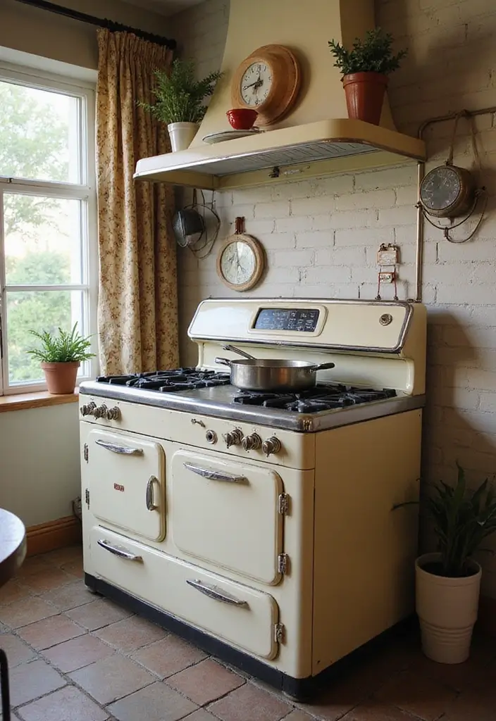 25 Vintage Stoves Ideas That Bring Retro Character Home 21 25 Vintage Stoves Ideas That Bring Retro Character Home - 21. Vintage Stoves with Retro Features
