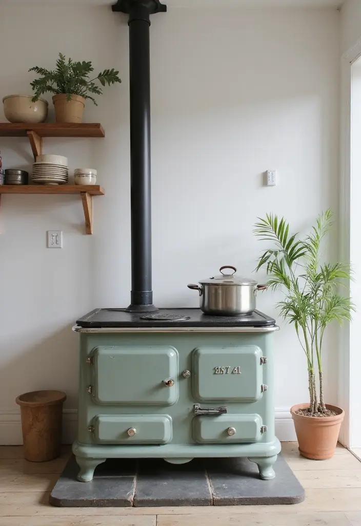 25 Vintage Stoves Ideas That Bring Retro Character Home 23 25 Vintage Stoves Ideas That Bring Retro Character Home - 23. Vintage Stoves with Unique Shapes