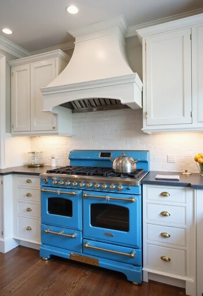 25 Vintage Stoves Ideas That Bring Retro Character Home 6 25 Vintage Stoves Ideas That Bring Retro Character Home - 6. Regal Blue Vintage Stoves