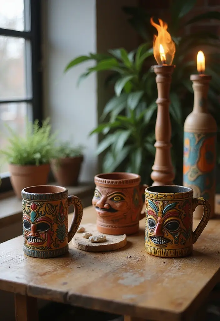 25 Vintage Tiki Decor Ideas with Tropical Retro Vibes 18 25 Vintage Tiki Decor Ideas with Tropical Retro Vibes - 18. DIY Tiki Decor