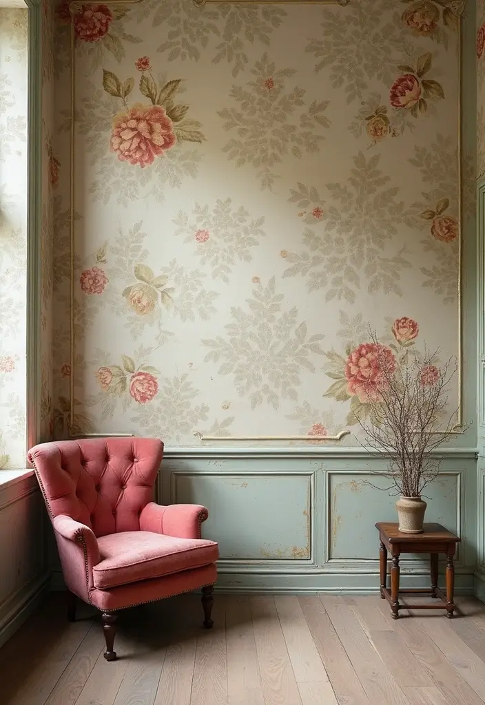 26 Cuartos Aesthetic Vintage Inspiraciones para Jóvenes 14 26 Cuartos Aesthetic Vintage Inspiraciones para Jóvenes - 14. Paredes Texturizadas