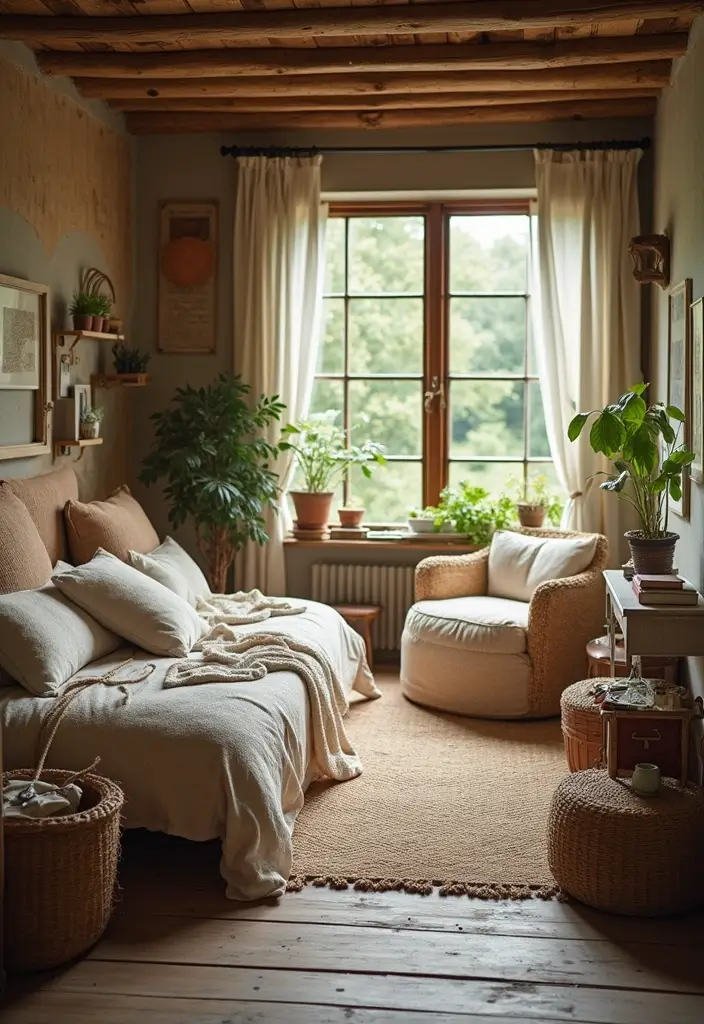 26 Cuartos Aesthetic Vintage Inspiraciones para Jóvenes 26 26 Cuartos Aesthetic Vintage Inspiraciones para Jóvenes - 26. La Importancia de la Comodidad