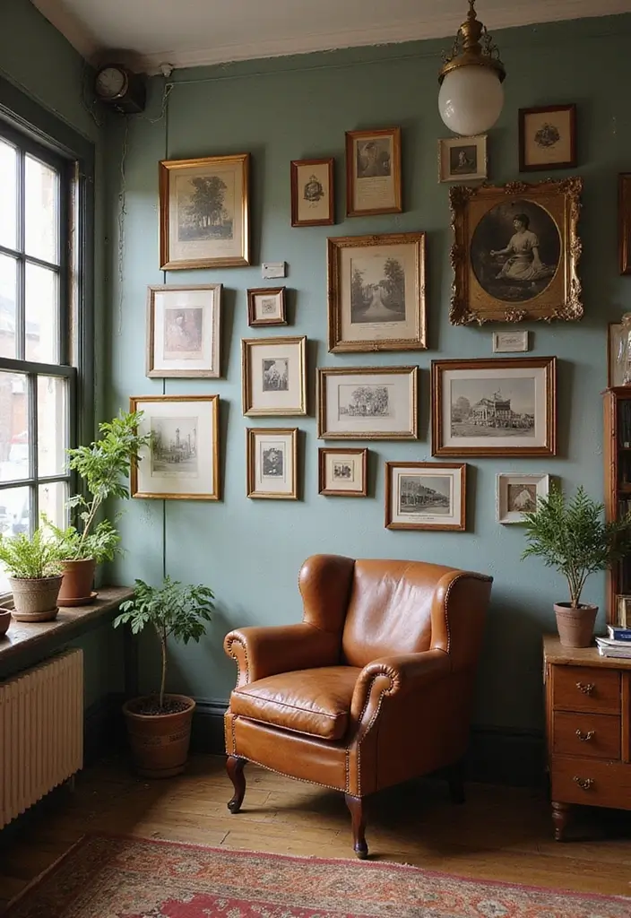 26 Cuartos Aesthetic Vintage Inspiraciones para Jóvenes 3 26 Cuartos Aesthetic Vintage Inspiraciones para Jóvenes - 3. Paredes Decoradas con Arte