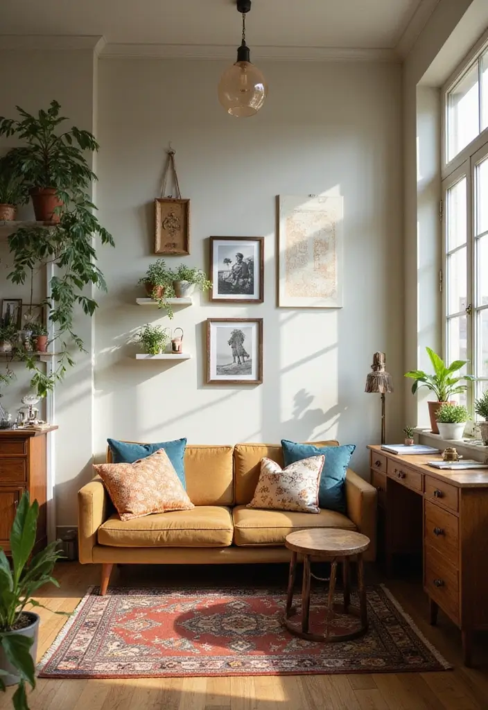 26 Cuartos Aesthetic Vintage Inspiraciones para Jóvenes 9 26 Cuartos Aesthetic Vintage Inspiraciones para Jóvenes - 9. Espacios Multifuncionales