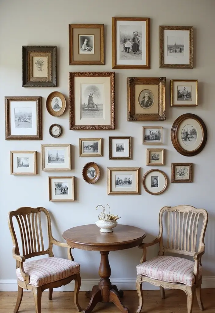 26 Eclectic Vintage Decor Ideas for a Stylish Home 17 26 Eclectic Vintage Decor Ideas for a Stylish Home - 17. Vintage Photo Frames
