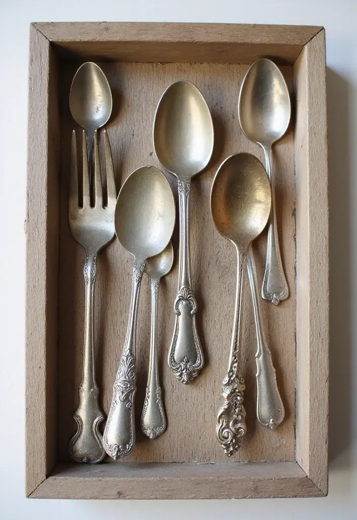 26 Eclectic Vintage Decor Ideas for a Stylish Home 18 26 Eclectic Vintage Decor Ideas for a Stylish Home - 18. Vintage Spoons and Forks