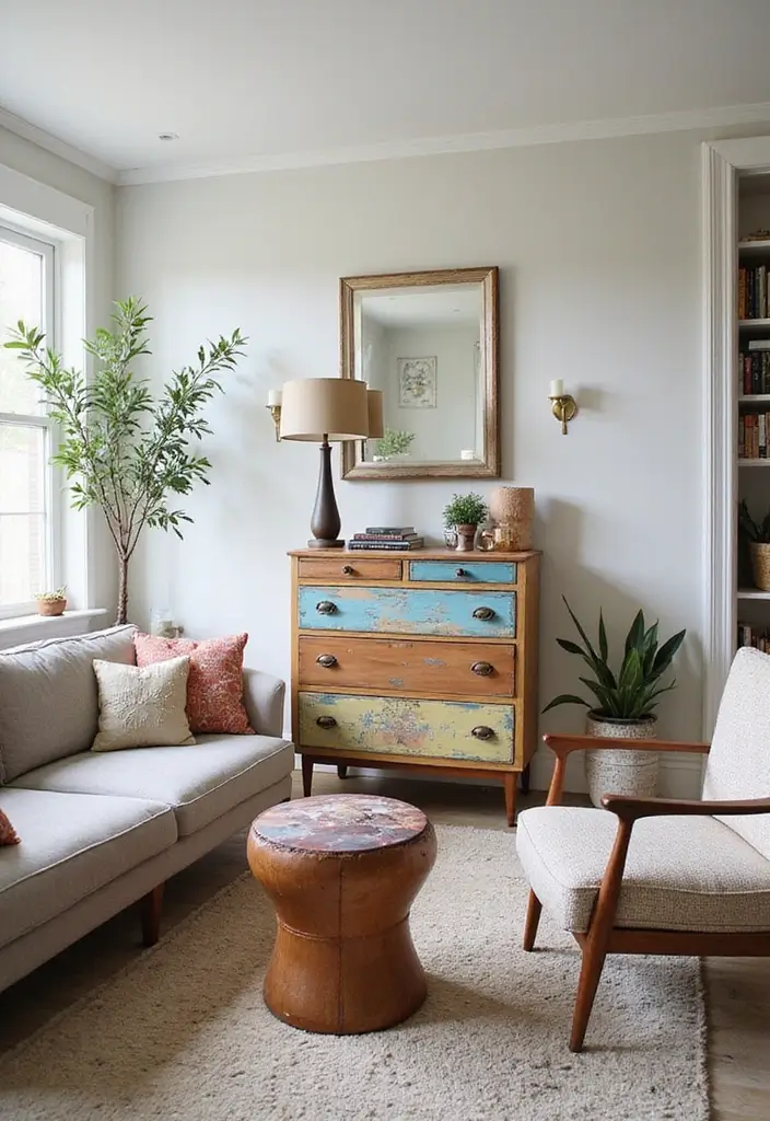 26 Eclectic Vintage Decor Ideas for a Stylish Home 4 26 Eclectic Vintage Decor Ideas for a Stylish Home - 4. Upcycled Furniture