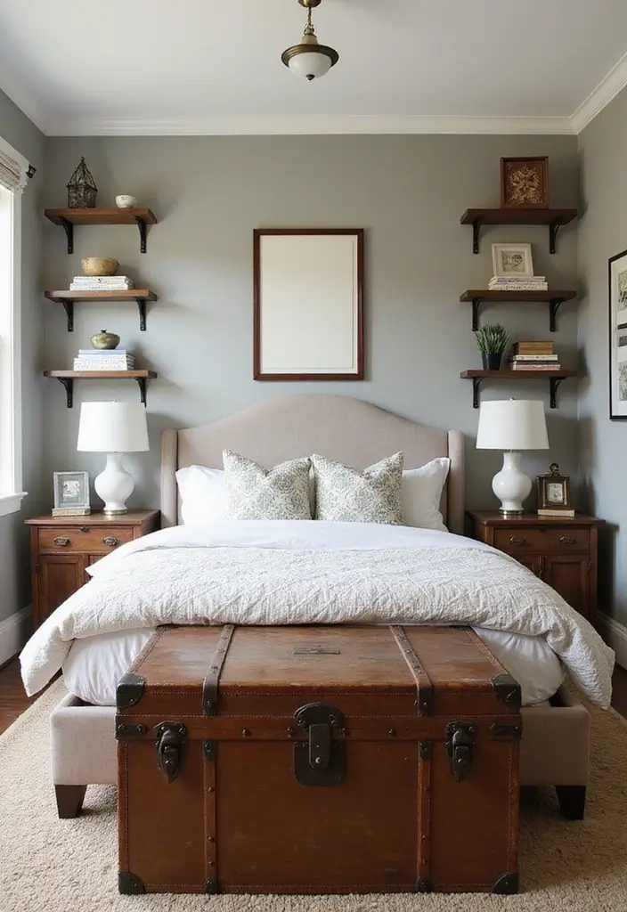 26 Retro Bedrooms That Feel Playful and Stylish 11 26 Retro Bedrooms That Feel Playful and Stylish - 11. Creative Storage Solutions