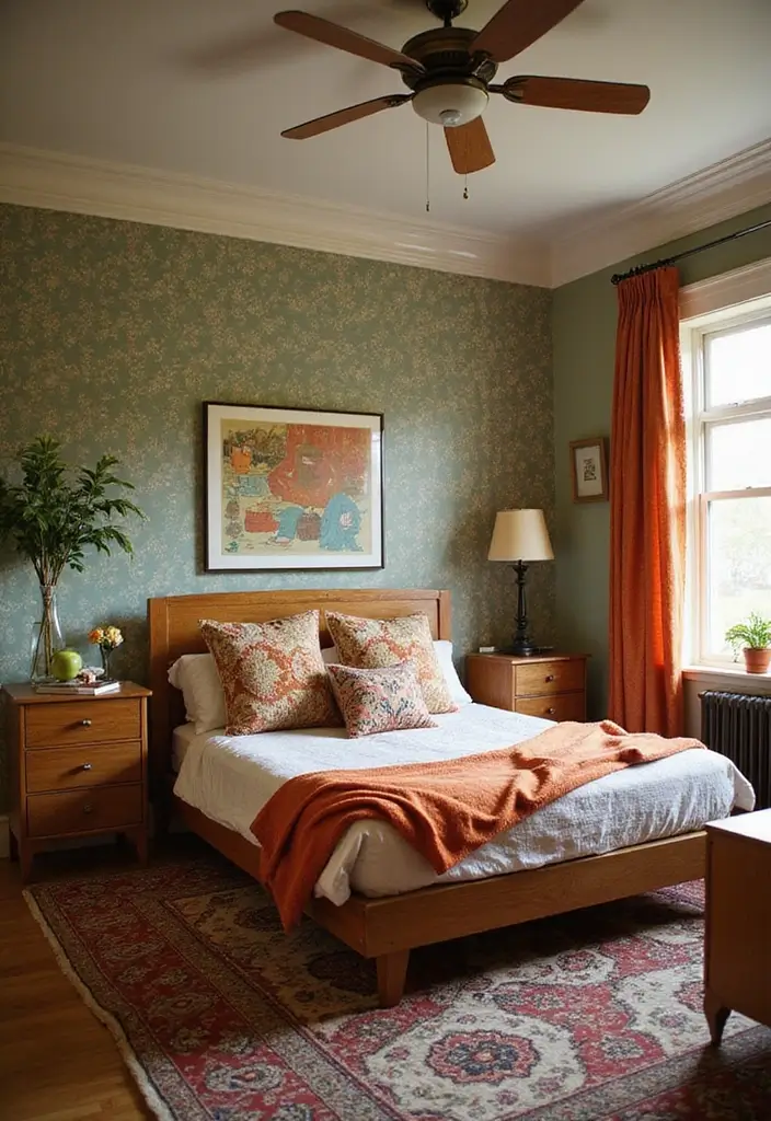 26 Retro Bedrooms That Feel Playful and Stylish 18 26 Retro Bedrooms That Feel Playful and Stylish - 18. Historic Inspiration