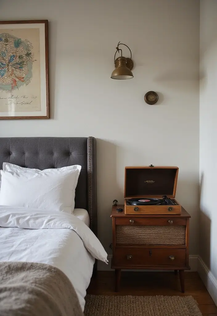 26 Retro Bedrooms That Feel Playful and Stylish 24 26 Retro Bedrooms That Feel Playful and Stylish - 24. Retro Technology