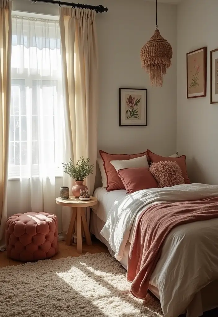 26 Retro Bedrooms That Feel Playful and Stylish 5 26 Retro Bedrooms That Feel Playful and Stylish - 5. Eclectic Textures