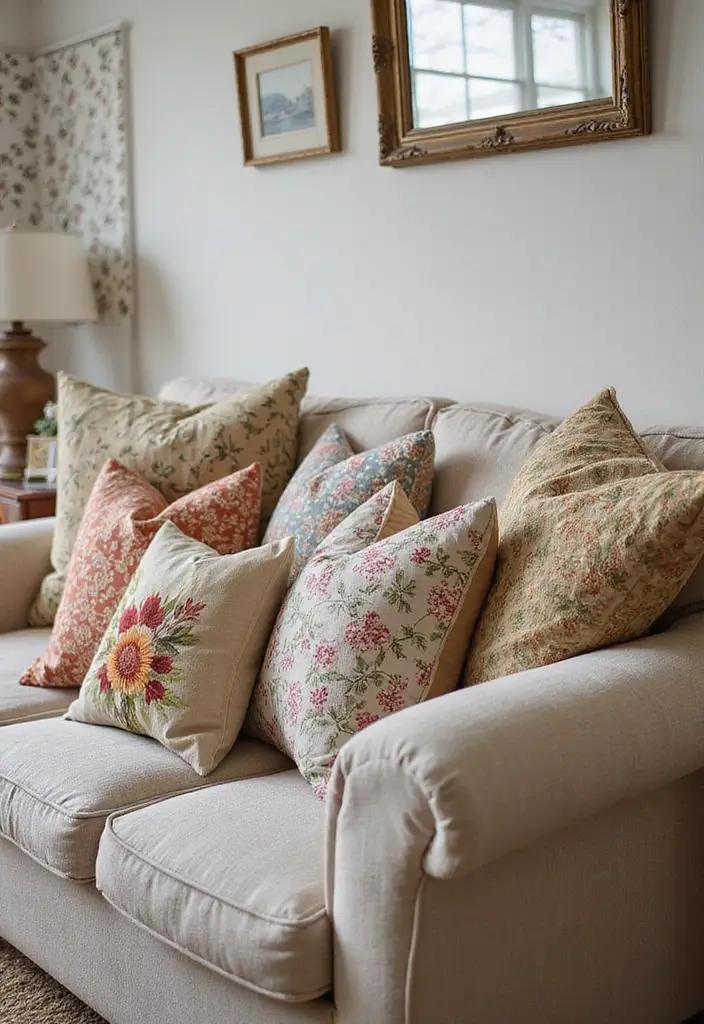 26 Rustic Vintage Decor Ideas That Blend Old and Cozy 14 26 Rustic Vintage Decor Ideas That Blend Old and Cozy - 14. Cozy Throw Pillows