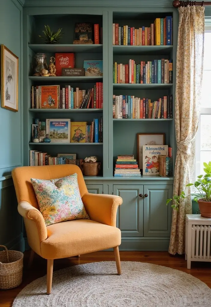 26 Vintage Kids Room Inspirations Full of Warmth 10 26 Vintage Kids Room Inspirations Full of Warmth - 10. Cozy Reading Nooks