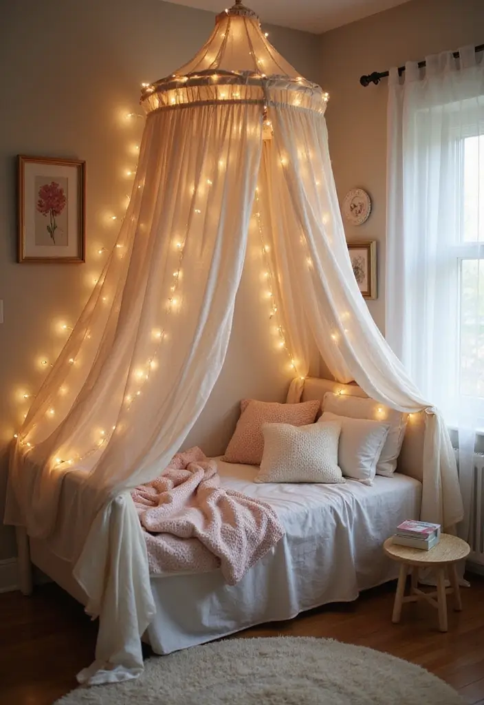 26 Vintage Kids Room Inspirations Full of Warmth 3 26 Vintage Kids Room Inspirations Full of Warmth - 3. Cozy Canopy Beds