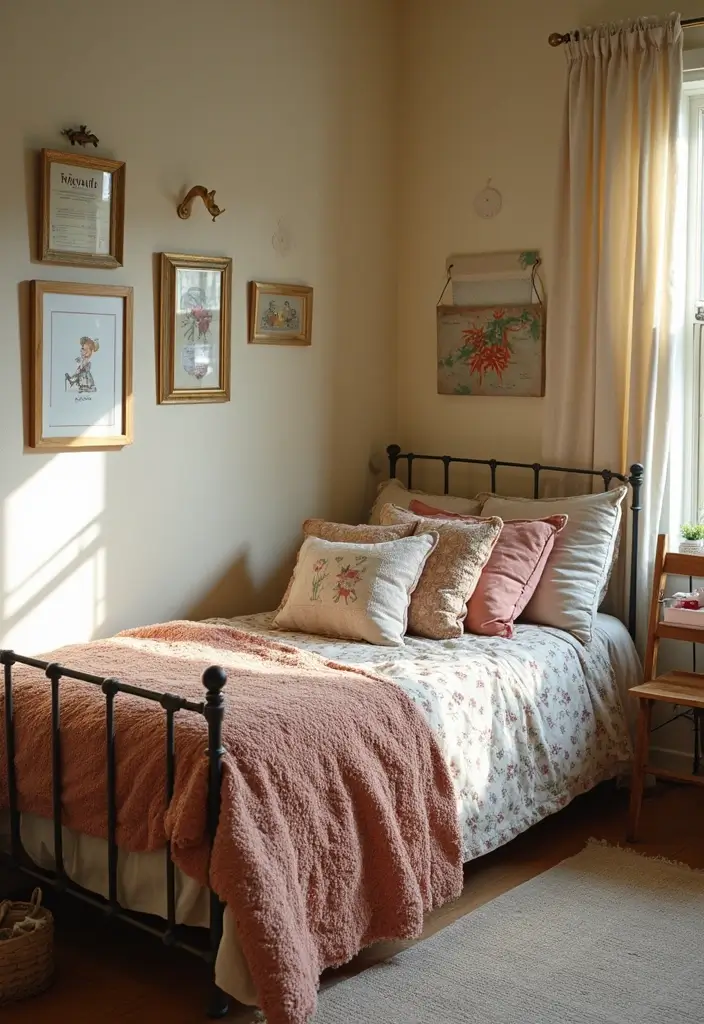 26 Vintage Kids Room Inspirations Full of Warmth 5 26 Vintage Kids Room Inspirations Full of Warmth - 5. Charming Bed Linens