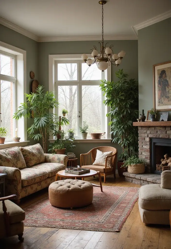 26 Vintage Living Room Designs That Feel Cozy and Classic 17 26 Vintage Living Room Designs That Feel Cozy and Classic - 17. Sustainable Vintage Choices