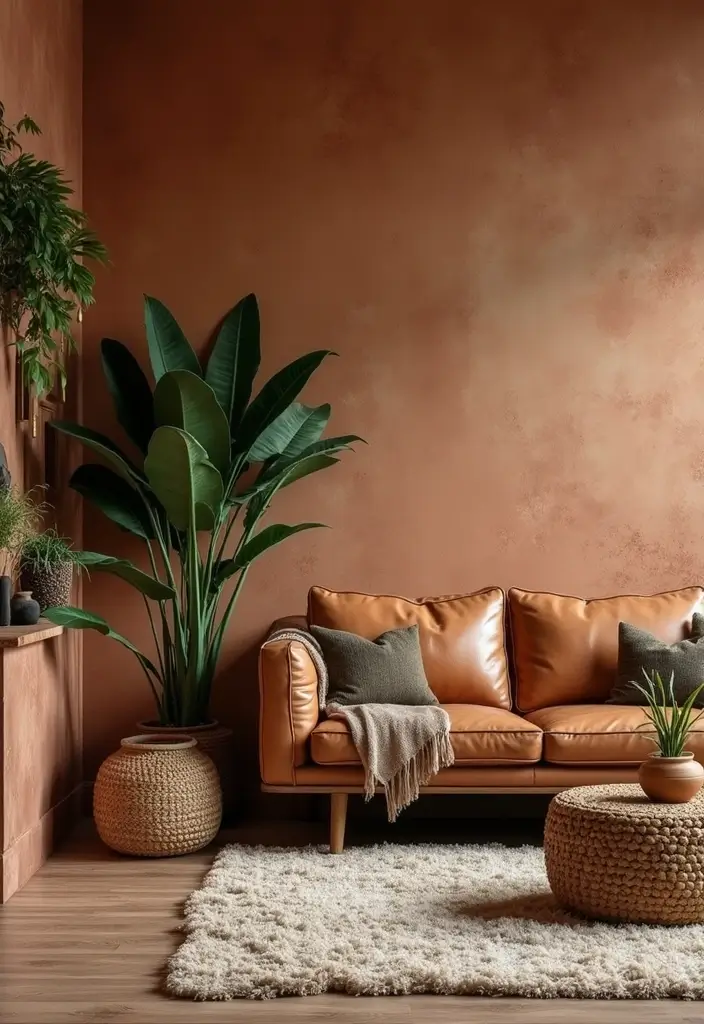 26 Vintage Living Room Designs That Feel Cozy and Classic 2 26 Vintage Living Room Designs That Feel Cozy and Classic - 2. Warm Earthy Tones