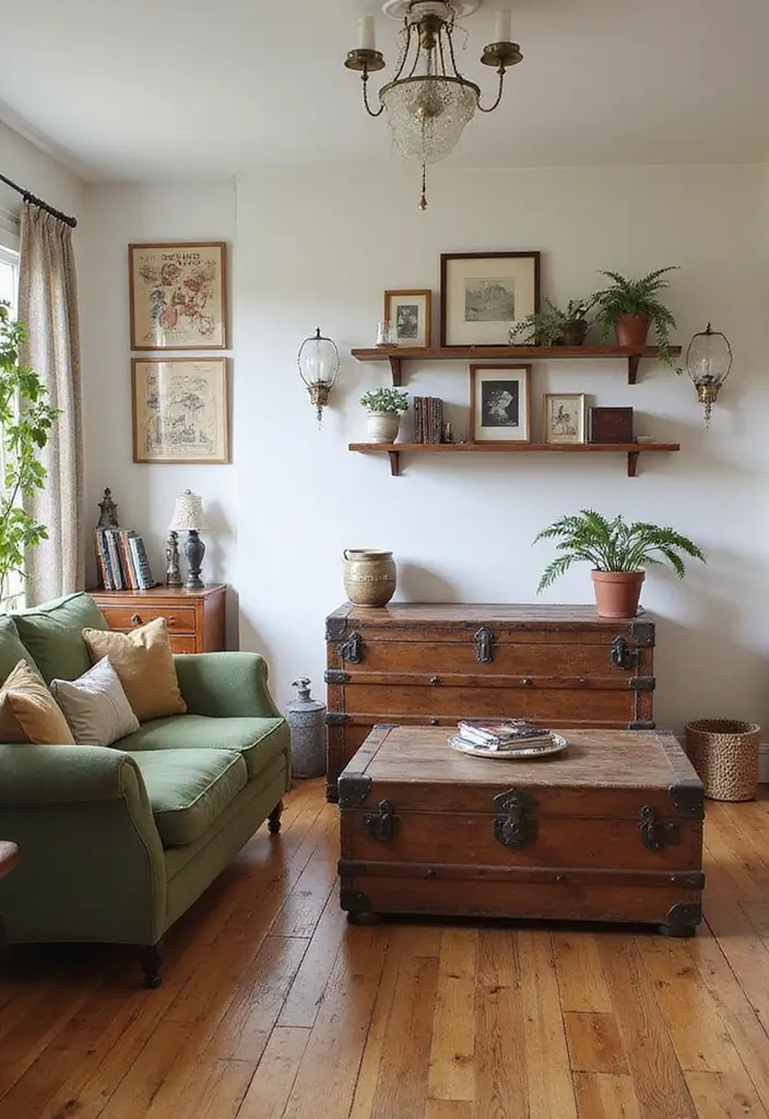26 Vintage Living Room Designs That Feel Cozy and Classic 24 26 Vintage Living Room Designs That Feel Cozy and Classic - 24. Versatile Storage Solutions