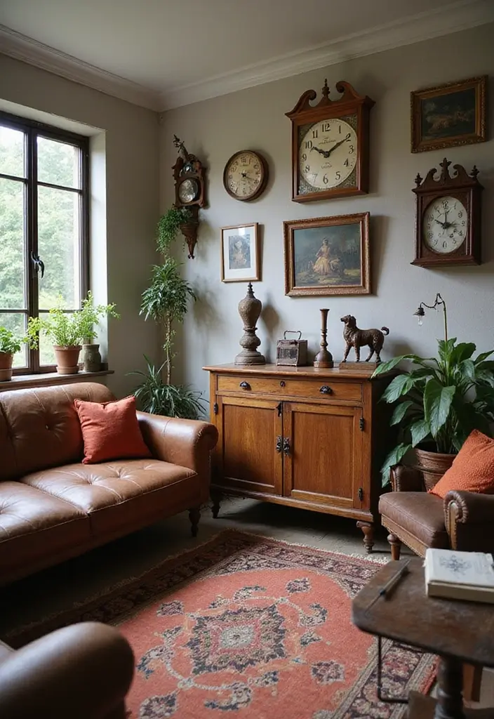 26 Vintage Living Room Designs That Feel Cozy and Classic 25 26 Vintage Living Room Designs That Feel Cozy and Classic - 25. Unique Vintage Finds