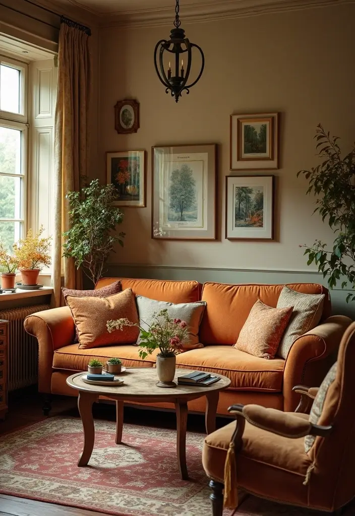 26 Vintage Living Room Designs That Feel Cozy and Classic 26 26 Vintage Living Room Designs That Feel Cozy and Classic - 26. Seasonal Decor Changes