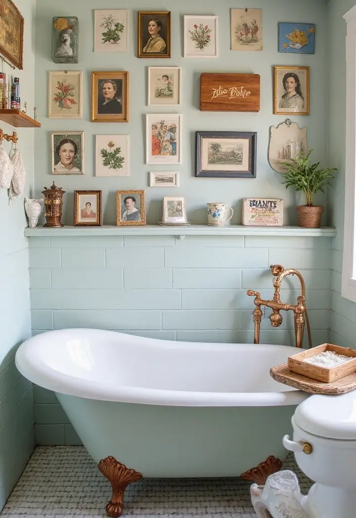 27 Retro Bathroom Ideas That Feel Playful and Unique 10 27 Retro Bathroom Ideas That Feel Playful and Unique - 10. Nostalgic Decor Elements