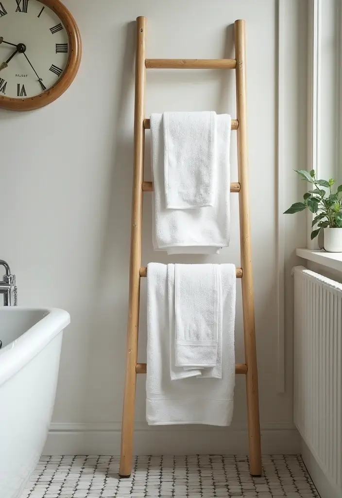 27 Retro Bathroom Ideas That Feel Playful and Unique 12 27 Retro Bathroom Ideas That Feel Playful and Unique - 12. Unique Towel Racks