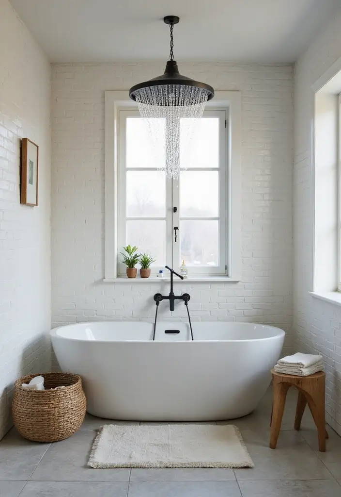 27 Retro Bathroom Ideas That Feel Playful and Unique 14 27 Retro Bathroom Ideas That Feel Playful and Unique - 14. Quirky Showerhead Designs