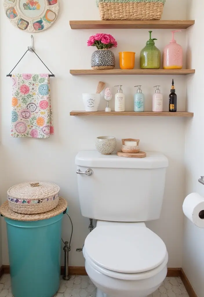 27 Retro Bathroom Ideas That Feel Playful and Unique 15 27 Retro Bathroom Ideas That Feel Playful and Unique - 15. Whimsical Accessories