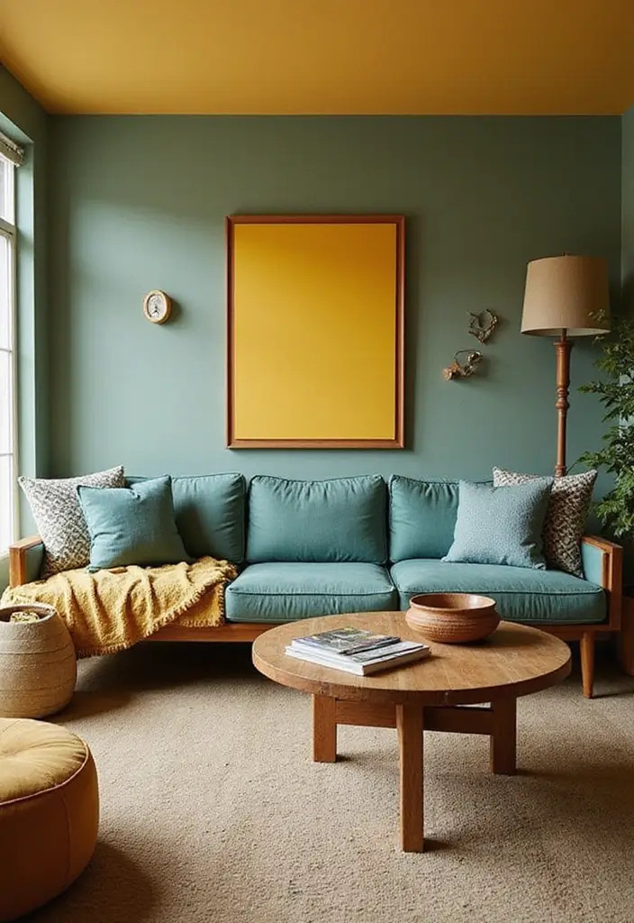 27 Retro Room Decor Inspirations That Feel Nostalgic 1 27 Retro Room Decor Inspirations That Feel Nostalgic - 1. Groovy Color Palettes